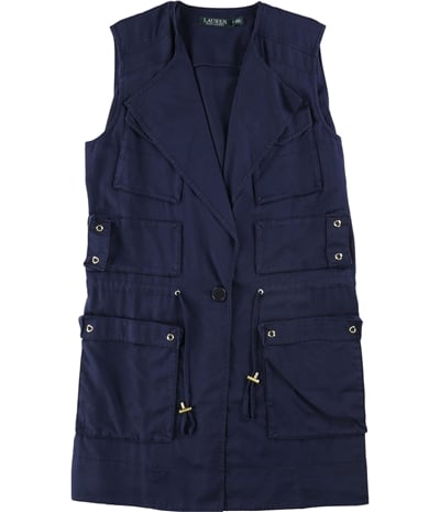 Ralph Lauren Womens Twill Outerwear Vest