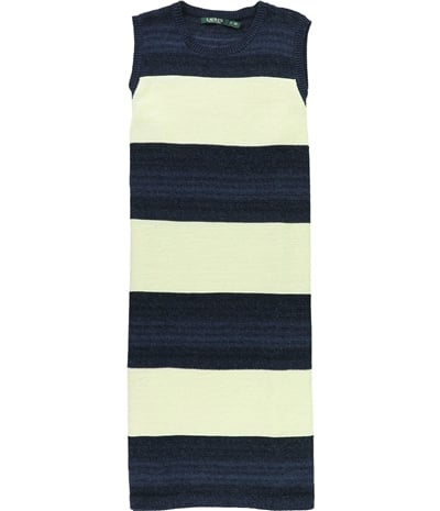 Ralph Lauren Womens Striped Sweater Dress, TW1