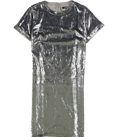 Ralph Lauren Womens Sequin Shirt Dress