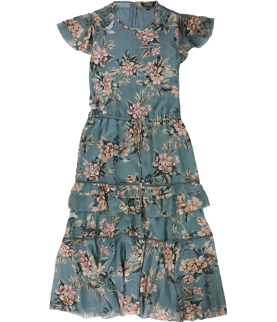 Ralph Lauren Womens Floral Ruffled Maxi Dress
