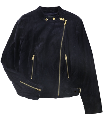 Ralph Lauren Womens Feyoshi Velvet Motorcycle Jacket
