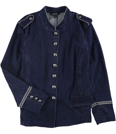 Ralph Lauren Womens Denim Military Jacket