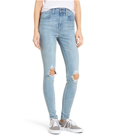 Levi's Womens Ripped Knees Skinny Fit Jeans