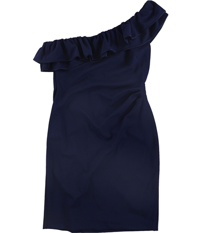 Ralph Lauren Womens Solid Ruffled Dress, TW4