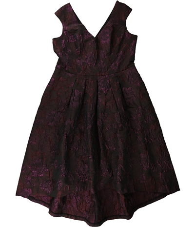 Ralph Lauren Womens Metallic Embroidered Bodycon High-Low Dress