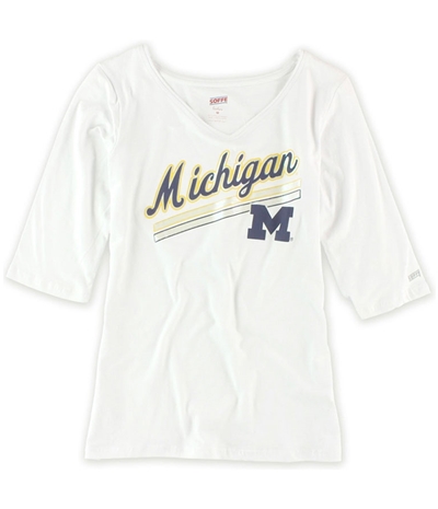Soffe Womens U Of Michigan V-Neck Graphic T-Shirt