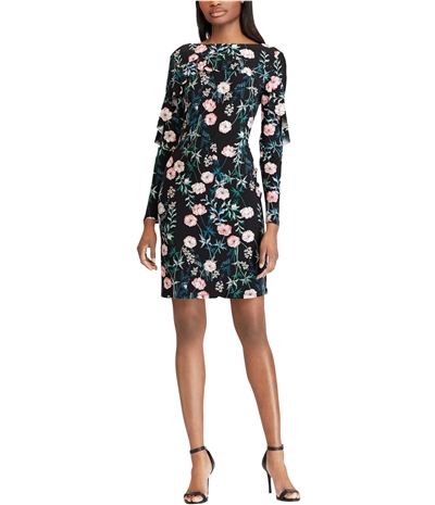 American Living Womens Floral Layered Dress