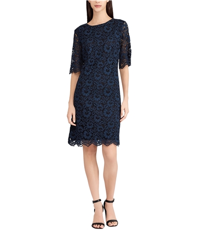 American Living Womens Floral-Lace Mini Dress