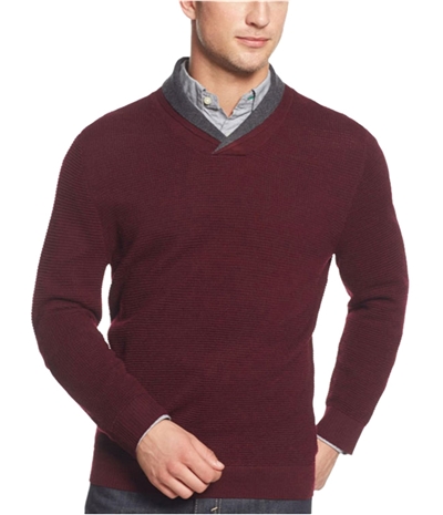 Club Room Mens Merino Double Shawl Sweater