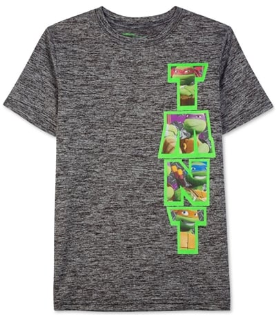 Nickelodeon Boys Tmnt Vert Heathered Graphic T-Shirt