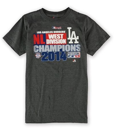 Majestic Mens La Dodgers 2014 Wd Champion Graphic T-Shirt