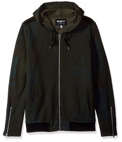 William Rast Mens Iggy Full-Zip Hoodie Sweatshirt