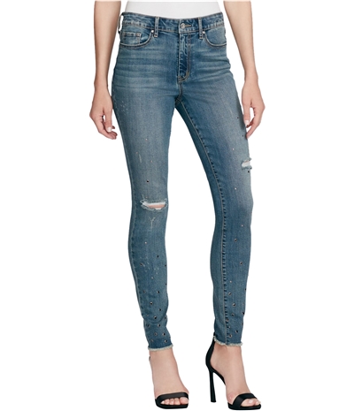 Jessica Simpson Womens High Rise Studded Curvy Fit Jeans