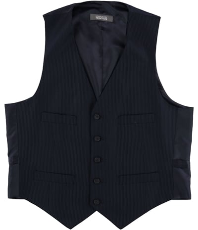 Kenneth Cole Mens Pinstripe Five Button Vest, TW1