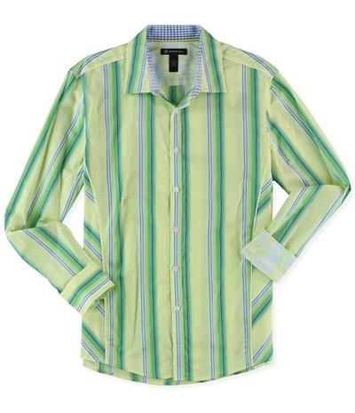 I-N-C Mens Striped Button Up Shirt, TW1