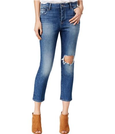 Dl1961 Womens Ripped Goldie Straight Leg Jeans