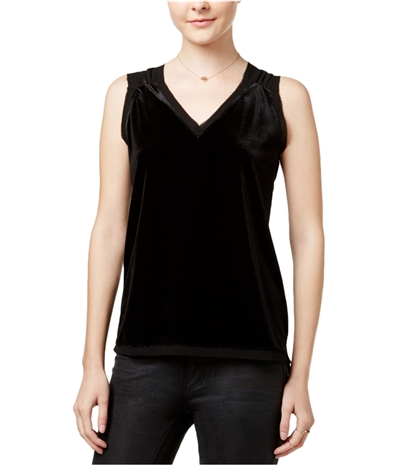 Xoxo Womens Velvet Chiffon Knit Blouse