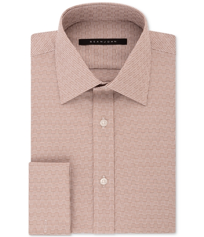 Sean John Mens Textured Button Up Dress Shirt, TW2