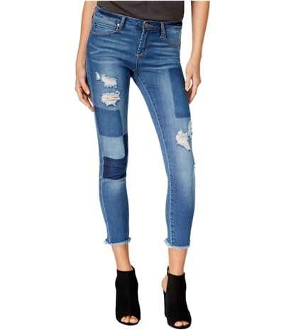 Articles Of Society Womens Patchwork Skinny Fit Jeans