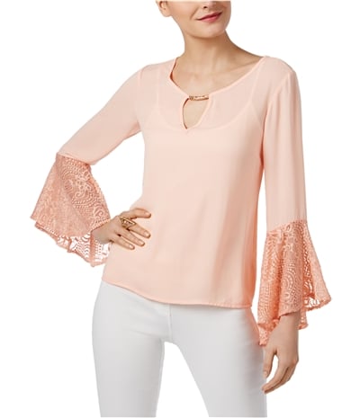 Thalia Sodi Womens Bell Sleeves Peplum Blouse