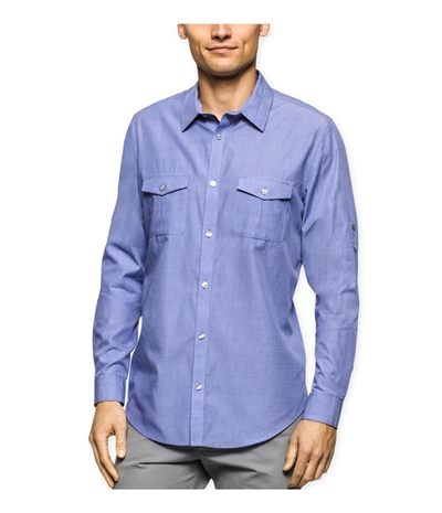 Calvin Klein Mens Rolling Button Up Shirt