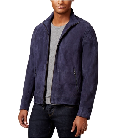 Calvin Klein Mens Suede Leather Jacket