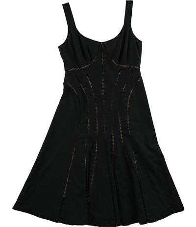 Buy a Nanette Lepore Womens Embroidered Fit & Flare Dress