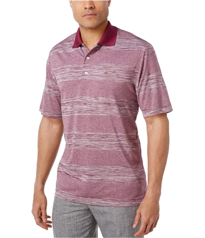 Buy a Greg Norman Mens Streak Perforated Rugby Polo Shirt | Tagsweekly