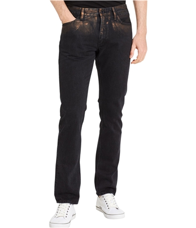 Calvin Klein Mens Distressed Copper Slim Fit Jeans