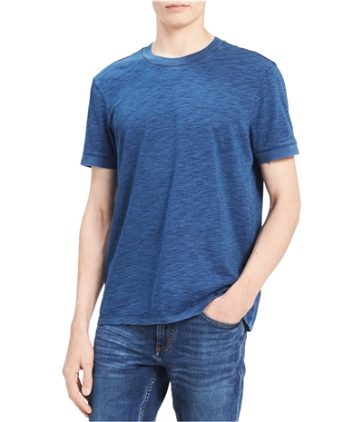 Calvin Klein Mens Textured Basic T-Shirt, TW3