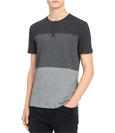 Calvin Klein Mens Colorblocked Henley Shirt, TW3