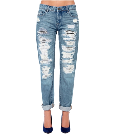 [Blank Nyc] Womens Light Wash Relaxed Straight Leg Jeans