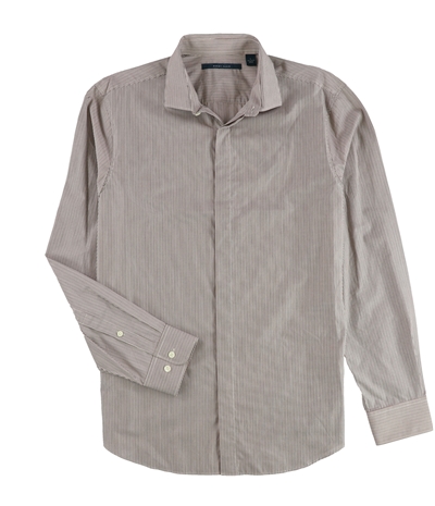 Perry Ellis Mens Striped Button Up Shirt, TW3
