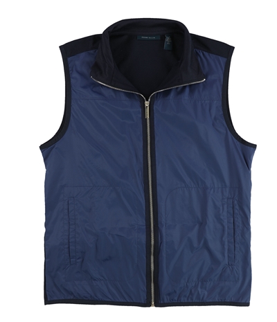 Perry Ellis Mens Mixed Media Down Vest