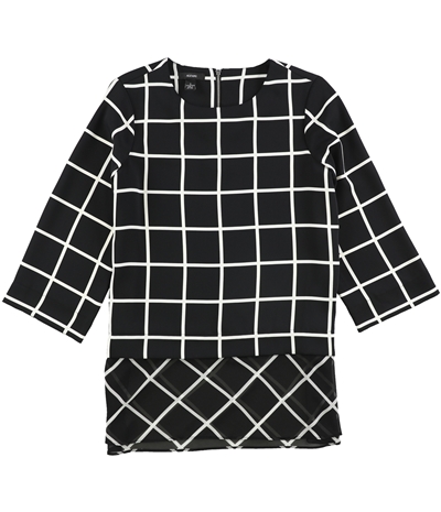 Alfani Womens Geometric Pullover Blouse, TW7