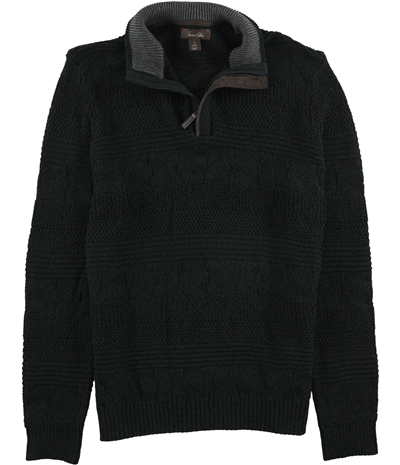 Tasso Elba Mens Quarter Zip Knit Sweater, TW1