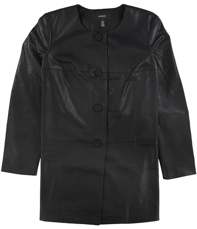 Alfani Womens Prima Faux-Leather Jacket