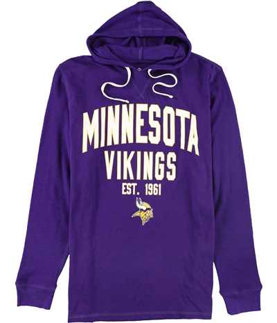 Nfl Mens Minnesota Vikings Hooded Graphic T-Shirt