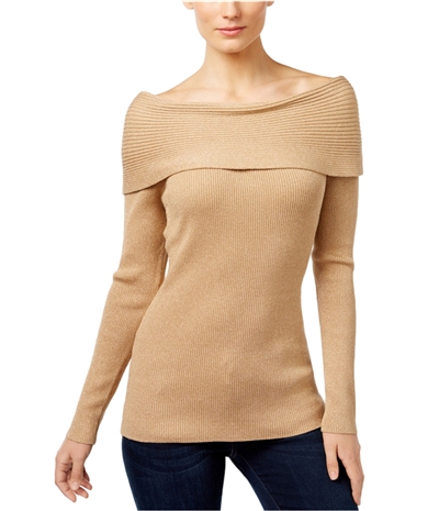 I-N-C Womens Metallic Pullover Sweater, TW5