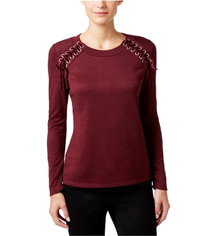 I-N-C Womens Lace-Up Pullover Sweater, TW5