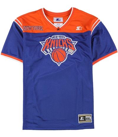 Starter Mens New York Knicks Mesh Embellished T-Shirt