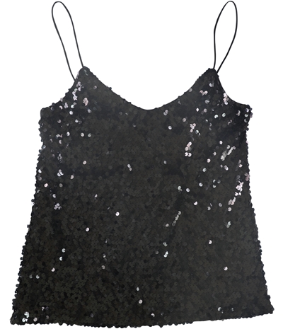Leyden Womens Sequined Cami Tank Top