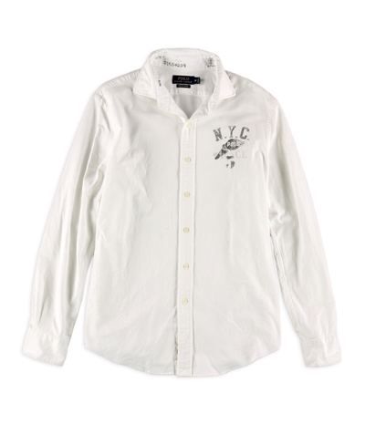 Ralph Lauren Mens Stretch Oxford Button Up Shirt, TW5