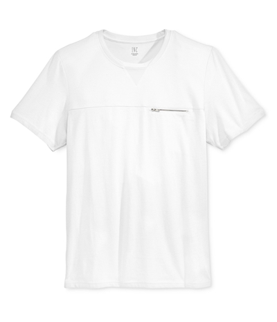 I-N-C Mens Omega Zip Basic T-Shirt