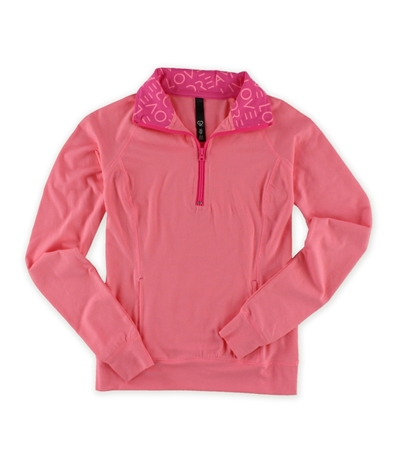 Aeropostale Womens Half Zip Pullover Basic T-Shirt