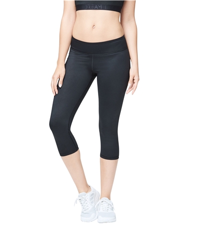 Aeropostale Womens Logo Yoga Compression Athletic Pants, Black, X-Small 