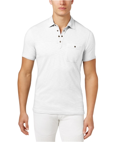 I-N-C Mens Snap Rugby Polo Shirt