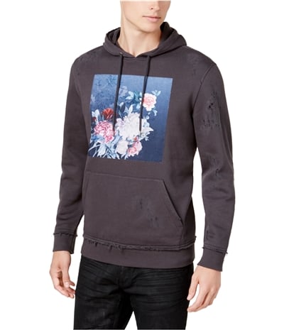 I-N-C Mens Floral Hoodie Sweatshirt