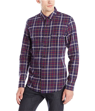 Lucky Brand Mens Double Pocket Button Up Shirt