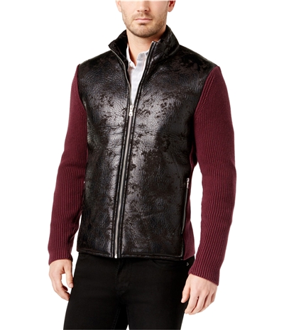 I-N-C Mens Swacket With Faux-Fur Lining Jacket